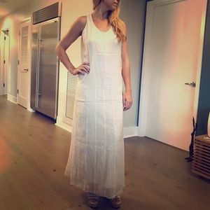 Brunello Cucinelli maxi dress, cream